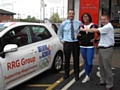 Abigail Irozuru gets the keys to her RRG sponsored Toyota Auris