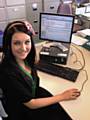 Former apprentice Amy Ward is now employed by Rochdale Council's skills team