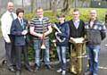 Richard Charles (Head of Service and Percussion Tutor), Owen Middlemas, Chris Binns, Helen Clark, Matthew Beazley and Steve Walsh (brass tutor)