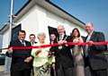 Rochdale’s mayor, Councillor James Gartside, and mayoress, Councillor Jane Gartside cut the ribbon to celebrate completion of Crown Offices along with Tim Heatley, Director at joint developers Capital & Centric PLC, Tracy Clavel Bate from joint developer Barnfield Construction Limited, John Hudson CEO Rochdale Development Agency and Councillor Peter Williams