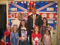 The Mayor and Mayoress of Whitworth attended the Jubilee buffet lunch with the children