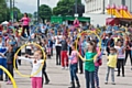 300 schoolchildren make attempt at breaking the Guinness World Record for a choreographed hula hoop routine