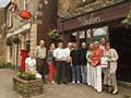 Some of Norden’s many independent retailers along with NEEVA Chairman, Peter Winkler and Norden Ward Councillor, Ann Metcalfe