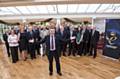 UKTI North West Director Clive Drinkwater with the winners of the Queens Award for International Trade 2012