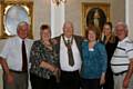 Past President John Brooker, new member Gillian Murphy, new President Jeff Lawton, new members Elizabeth Birkett, Marchele Court and Martin Murphy

 

