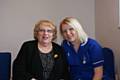 Patient Elaine Thorneycroft with chemotherapy sister Leanne Pass