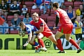 Wayne English in action against North Wales Crusaders