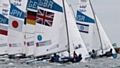 Luke Patience and Stuart Bithell of Great Britain compete in the men's 470 Sailing 
