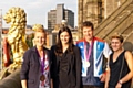 Local Olympic medal winners Nicola White, Keri-Anne Payne, Stuart Bithell and Sophie Cox