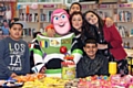 Young volunteers who helped organise the family fun day