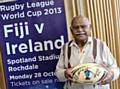 Fijian born Rochdale resident Voate Drui (81). Fiji’s link with Rochdale means the south pacific islanders will be very much at home against Ireland in the Rugby League World Cup