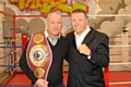 Mick Mulchay from Wildhouse Boxing Gym at the fundraising event with boxer Steve Collins 