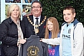 Jane Grindrod, Mayor Peter Rush, Ellie Blackwell and Junior Team Captain Niall McCarthy