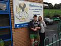 Liam Halliwell with Kath Thomas, Deputy Head Teacher at St John with St Michael CE Primary School