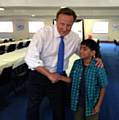 Prime Minister David Cameron with Saif Ali Azeez