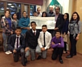 Smallbridge Library Youth Group with Youth Leader Mohammed Zarafat, Councillor Amna Mir and Councillor Aftab Hussain