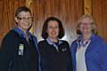 Lynne Scales, County Commissioner for Lancashire South East; Sarah Barnes, the leader of Wardle Guides & Senior Section Unit and Sue Lomas, North West England Region Commissioner 