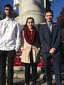 Members of Rochdale Youth Forum toking part in the Remembrance Day Service in Rochdale