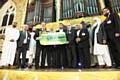 Rochdale Council of Mosques members presented Springhill Hospice with a cheque for £3,000