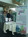 Community engagement officers from Healthwatch Rochdale at a library drop-in session