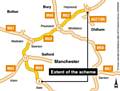 Manchester Smart Motorways map