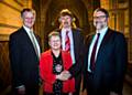 Stephen Jenkinson (Chief Executive Officer Viridor Laing Greater Manchester) Limited, Councillor Neil Swannick (Chair Greater Manchester Waste Disposal Authority), Councillor Elaine Boyes (Lord Mayor of Manchester), David Newman International Solid Waste Association President)