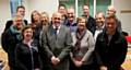 Mark Moorhouse (1st row, second from left), Headteacher of Matthew Moss, Stephen Harris (2nd row, 1st from left), Principal of North Beaches Christian School, Sydney with the party of Australian Headteachers 