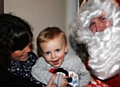 Angela and Thomas Williams with Father Christmas