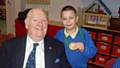 David Langley receiving a Childer Award from the President of Middleton Rotary Club, Jeff Lawton
