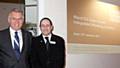 John Saxby, Chief Executive of The Pennine Acute Hospitals NHS Trust, with Sir Howard Bernstein, Chief Executive of Manchester City 
Council