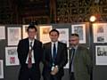 Neil Helliwell, President of The Rotary Clubs of Rochdale; Sebastian Lassandro, President of the Gracie Fields Appreciation Society; Julian Jefferson, Head of Arts and Heritage at Touchstones Museum