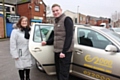 Stephen Campbell, who runs Heywood-based taxi firm Car 2000, meets Nicola Rodgers from Rochdale Borough Council