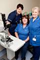 Ward manager Sister Janice Crabtree, Staff Nurse Pam Hey, Staff Nurse Berni Solaymani
