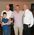 Tony Dawson Junior Club Chair, The Alan Stott Memorial Trophy presented by Alan’s son, Peter Stott to Christian McDaid and Craig Braund Open Age Chair