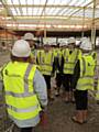 Year 9 pupils were given a tour of the new school build at Wardle High School