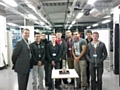 Neil Bainbridge, Centre Director for Technology with some of the Extended Diploma in Engineering Year 2 students that made the mini machines: Aqib Iqbal, 19 from Rochdale, Erfan Qaiser, 20 from Rochdale, Greg Cugunov, 18 from Rochdale, Gavin Rigby, 18 from Rochdale, Aminoor Rahman, 19 from Shaw, Hamas Javed, 20 from Oldham, Robert Jessop,18 from Middleton