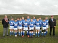 Rochdale Mayfield Mustangs U12s Show off their new Kit with many thanks to the Rochdale Parachute Regimental Association