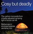 “Don’t risk your life by taking a barbecue into your tent” is the “repeated” message from the charity Carbon Monoxide Awareness 