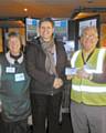 Louise Livesey, Learner Participation Officer at Hopwood Hall College presented a cheque to Iain and Margaret Wight from Rochdale Foodbank