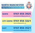 Neighbourhood Policing Teams (NPTs) cards to promote the inspectors and contact details for each of the new NPTs