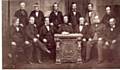 Taken c1865, 13 of the surviving members of the Rochdale Pioneers