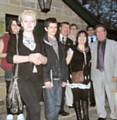 The Rotary Club of Heywood, Councillor Peter Rush and pupils of Matthew Moss High school, at their annual public speaking event