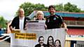 Dale Supporters Trust Chairman, David Gartside, who was joined by Rochdale AFC Assistant Manager Chris Beech, presented the CFT with a cheque 