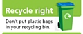 People are being urged to ‘recycle right’ after Rochdale Borough Council incurred financial penalties as a result of people putting plastic bags in their blue and green bins