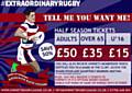 EXTRAORDINARY half season ticket deal, the last 5 home games of the season, the Fiji vs Hornets RLWC Warm Up match and a club membership