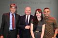 Gold Star Award Winner 2013, Laura Conroy with the College’s Chairman of the Board of Governors, Robert Clegg, College Principal Derek O’Toole and special guest speaker Ashley John-Baptiste