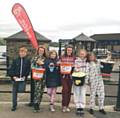 Hollingworth Business and Enterprise College 'Onesie Walk' around Hollingworth Lake for Cancer Research