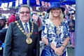 Mayor Peter Rush and Mayoress Monica Rush at the Heywood 1940s weekend