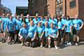 Thirty Hopwood Hall College staff who took part in the Bupa Manchester 10k run to raise money for their chosen charity, Springhill Hospice