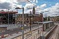 Town Centre Metrolink stop under construction